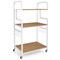Home Office Rolling Printer Stand 3-Tier with Storage Shelves